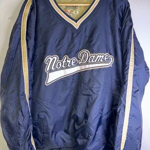 Vintage Notre Dame Blue & Gold Pullover Jacket Steve and Barry’s Large like new!